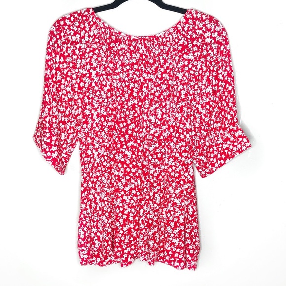 J. Crew | Scoopneck top in tossed bouquet print - Picture 7 of 7